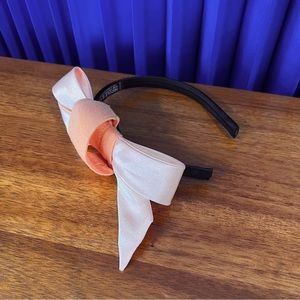 Anthropologie Nicole & Co Bow Satin Headband